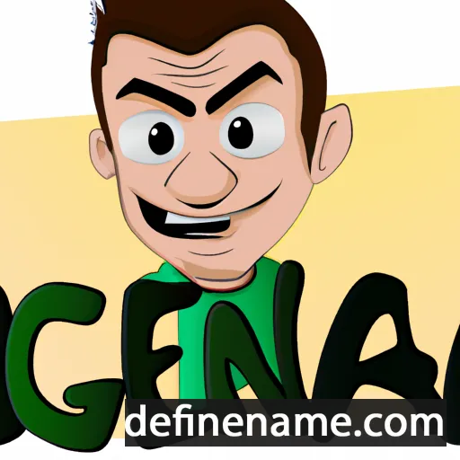 cartoon of the name Genca