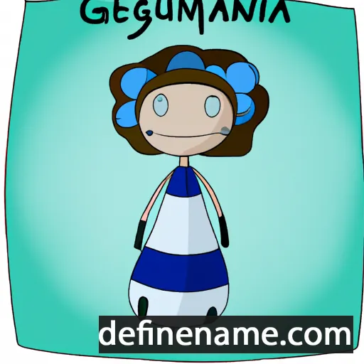 cartoon of the name Genciana