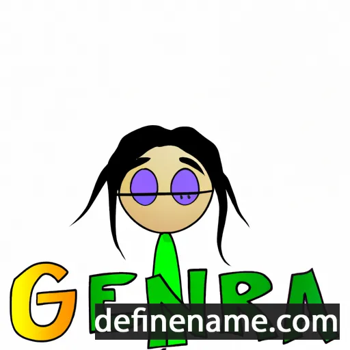 cartoon of the name Genebra