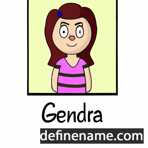 cartoon of the name Genedia