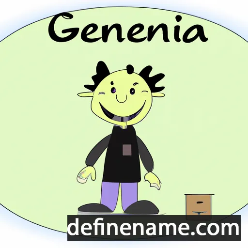 cartoon of the name Geneffa