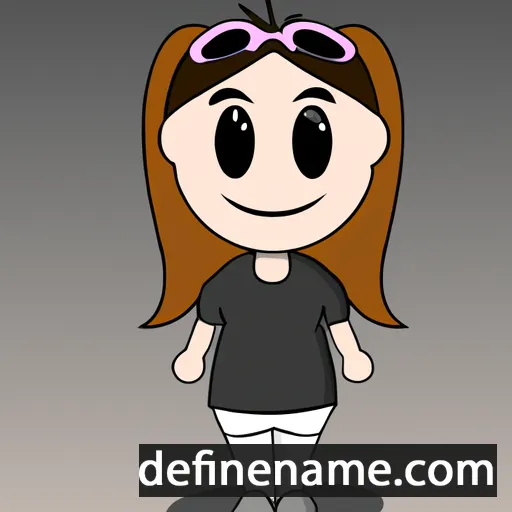 cartoon of the name Genessa