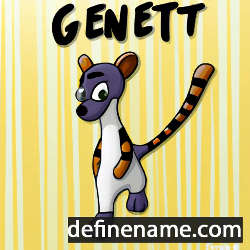 cartoon of the name Genet