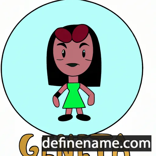 cartoon of the name Geneta