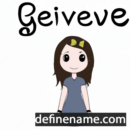 cartoon of the name Genevie