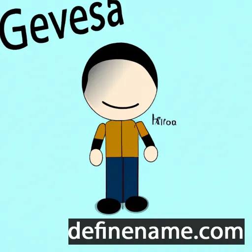 cartoon of the name Genevisa