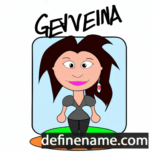 cartoon of the name Geneviva