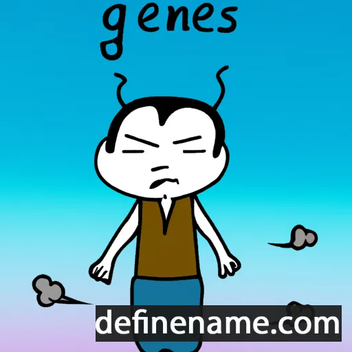 cartoon of the name Geniès