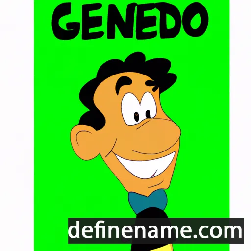 cartoon of the name Genildo