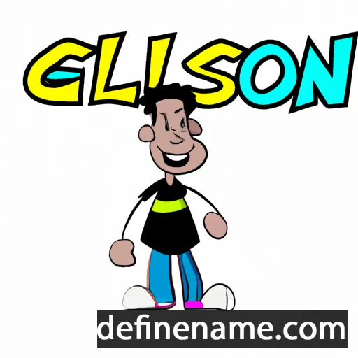 cartoon of the name Genilson