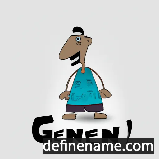 cartoon of the name Genir