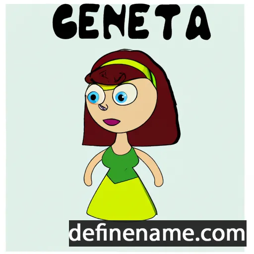 cartoon of the name Genita