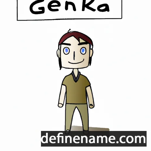 cartoon of the name Genka