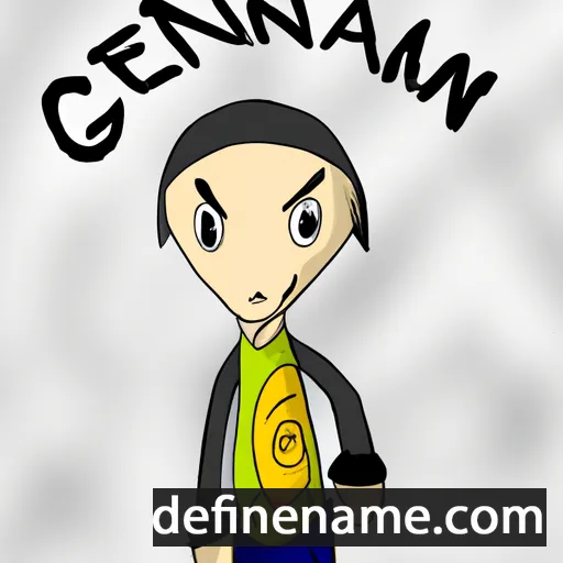 cartoon of the name Gennaru