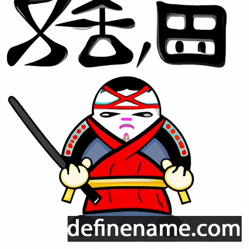 cartoon of the name Gennosuke