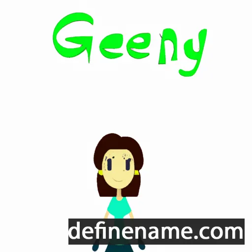 cartoon of the name Genny