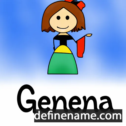 cartoon of the name Genoa