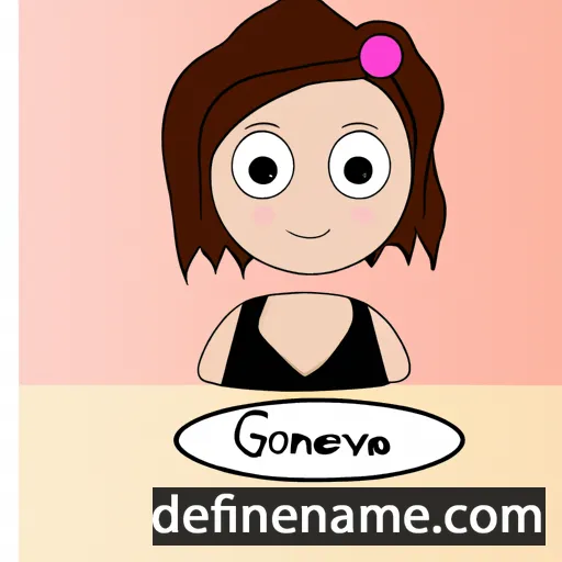 cartoon of the name Genovéva