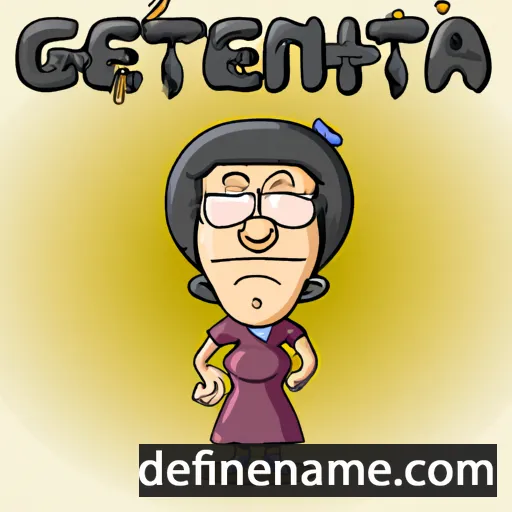 cartoon of the name Genrietta