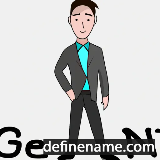 cartoon of the name Gent