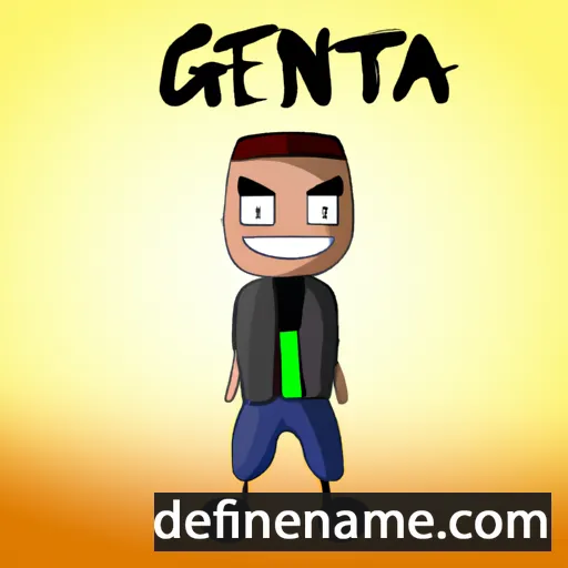 cartoon of the name Genta