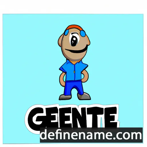 cartoon of the name Gente