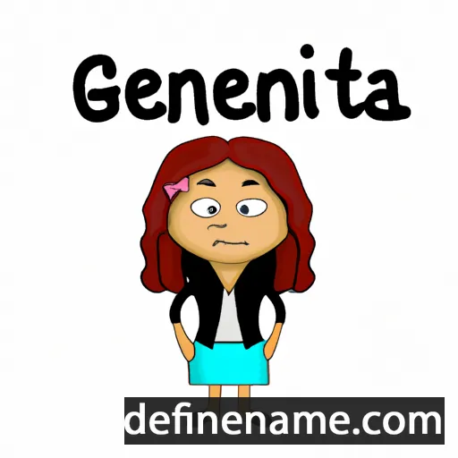 cartoon of the name Gentijana