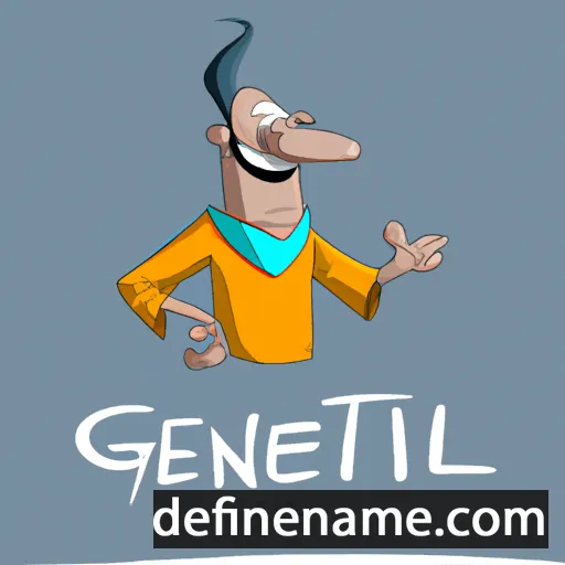 cartoon of the name Gentil