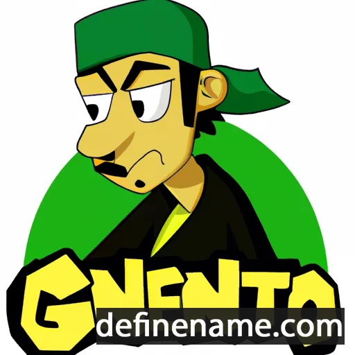 cartoon of the name Gento