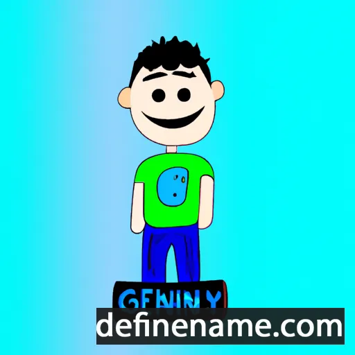 cartoon of the name Geny