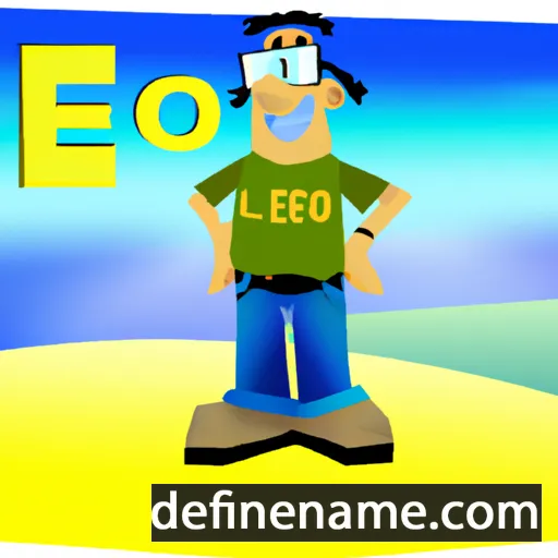 cartoon of the name Geo