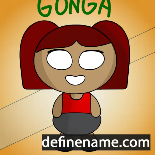 cartoon of the name Geona