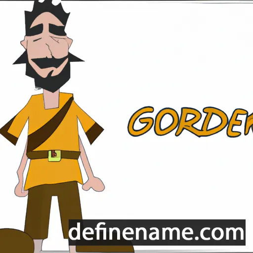 cartoon of the name Georden