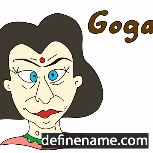 cartoon of the name Georga