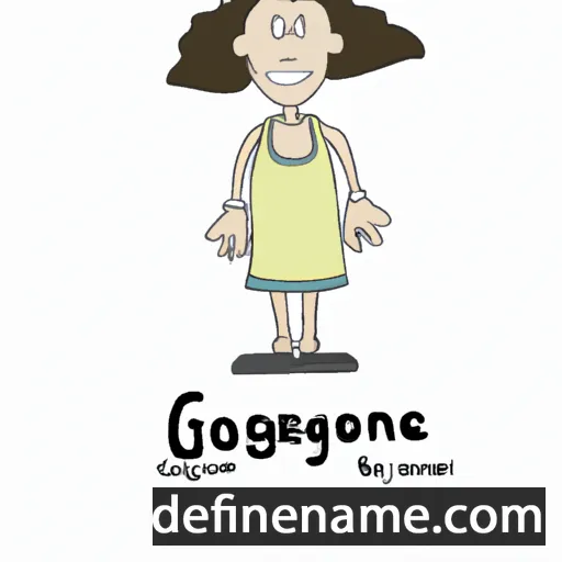 cartoon of the name Georgeanne