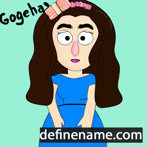 cartoon of the name Georghina