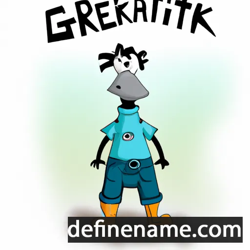 cartoon of the name Geraklit