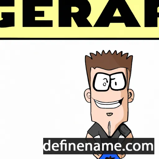 cartoon of the name Gerar