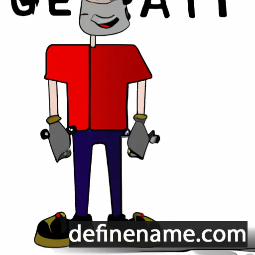 cartoon of the name Gerat