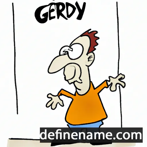 cartoon of the name Gerdy