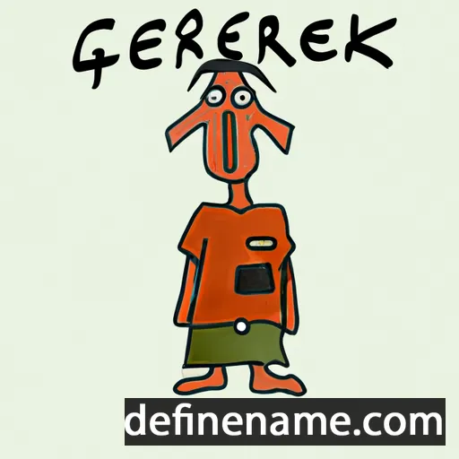 cartoon of the name Gereke