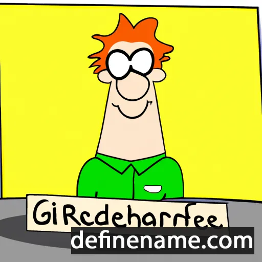 cartoon of the name Gerharde