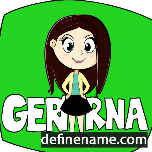 cartoon of the name Gerina