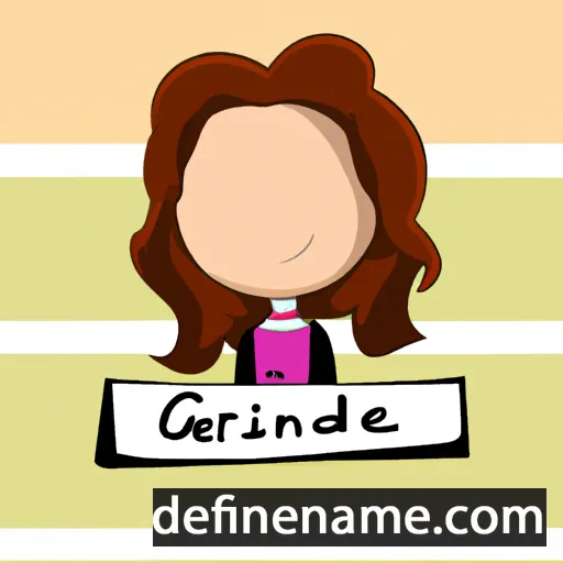 cartoon of the name Gerldine