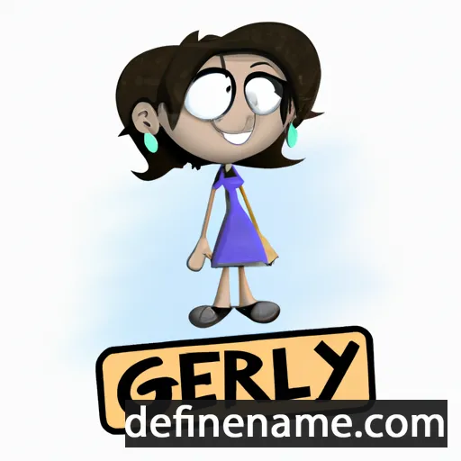 cartoon of the name Gerly