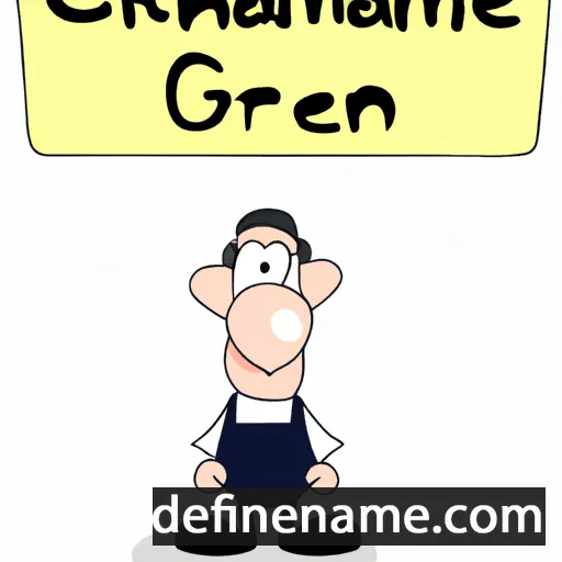 cartoon of the name Germane