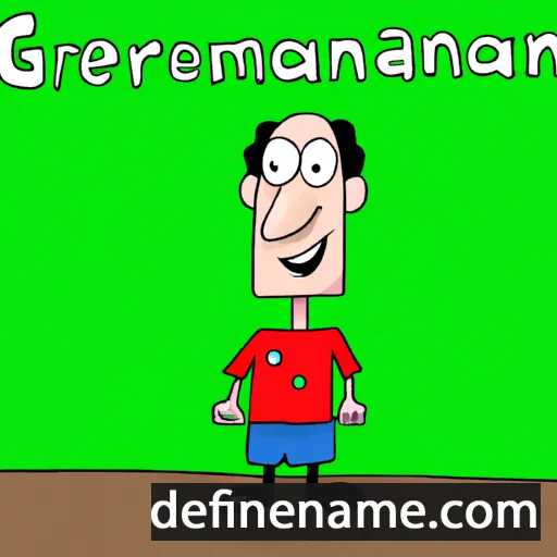 cartoon of the name Germanu