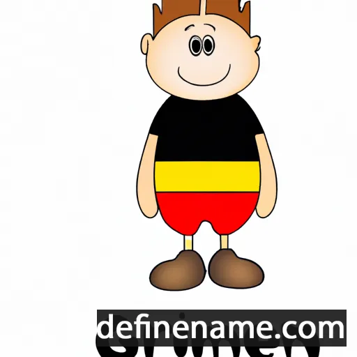 cartoon of the name Germany