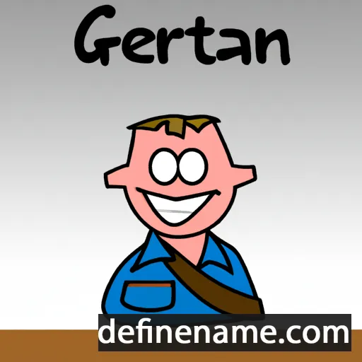 cartoon of the name Gerritjan