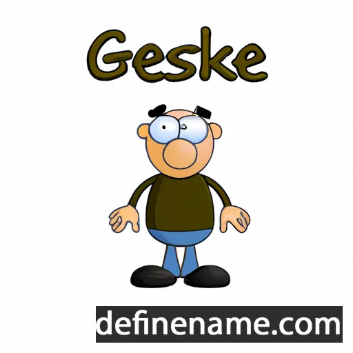 cartoon of the name Geske